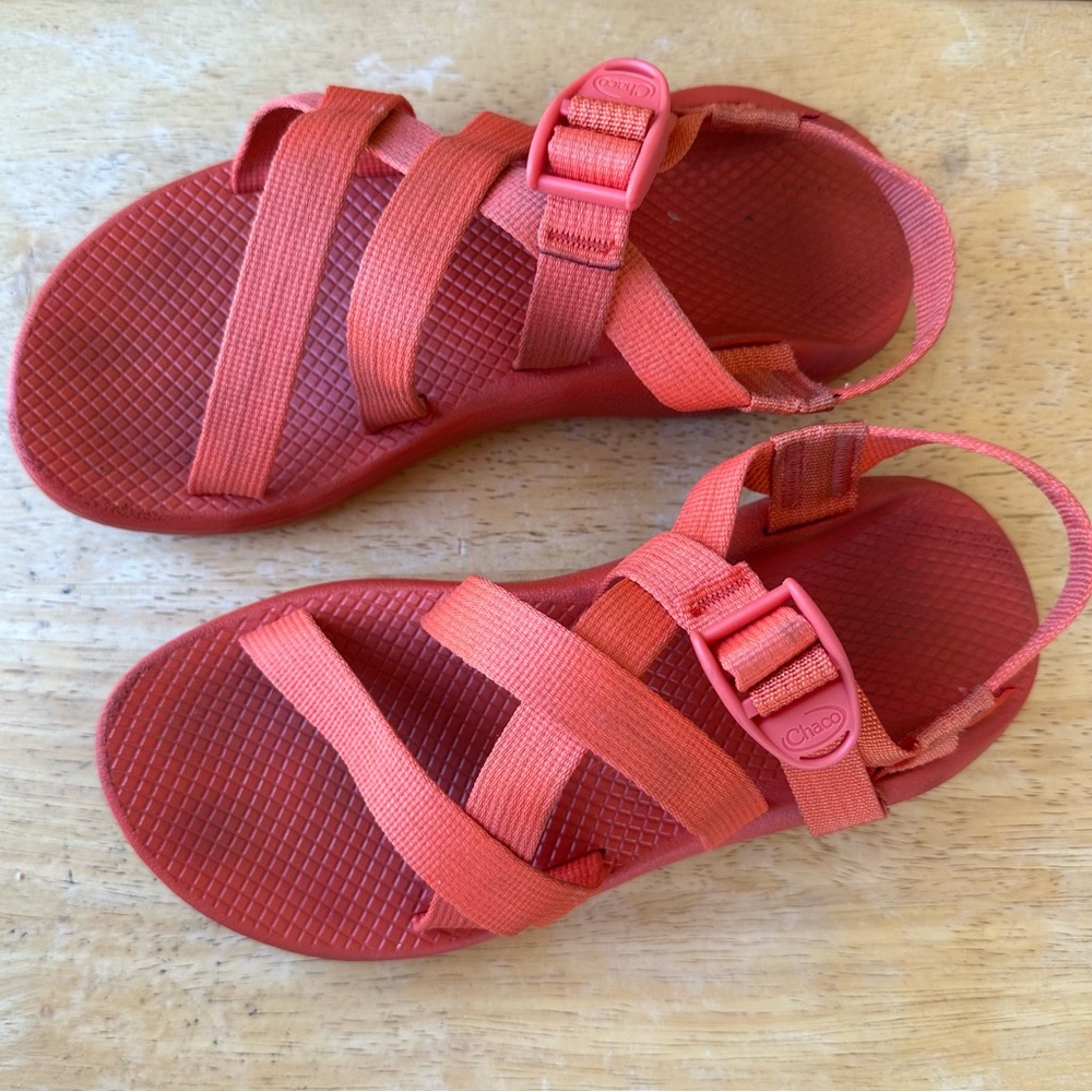 Chaco Women's Coral Red Sport Sandals